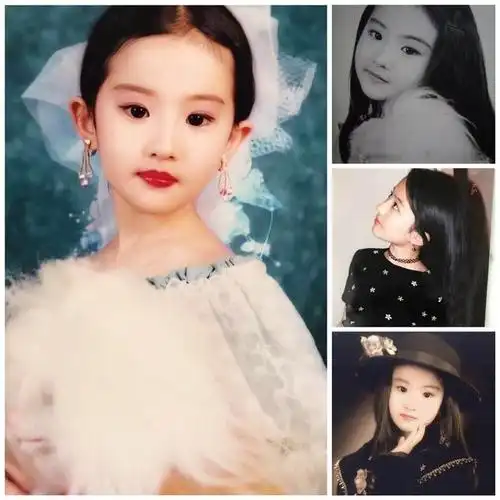 章子怡和赵丽颖谁最漂亮(女星童年照对比)23