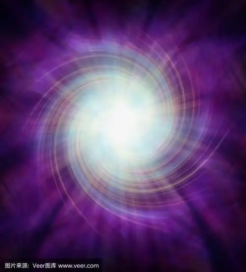 紫色漩涡螺旋能量光爆发背景