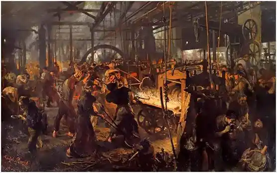 布面油画 158×254cm创作时间 1872-1875阿道夫61门采尔是德国自