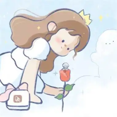 唯美好看的小清新干净简单卡通情头 2022适合一辈子用的情侣头像_情侣