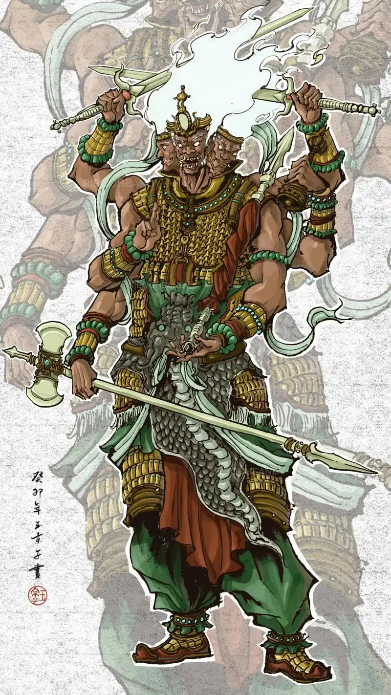 北极四圣第二弹《天猷元帅》#画画 #绘画 #道教 #原创作品 - 抖音