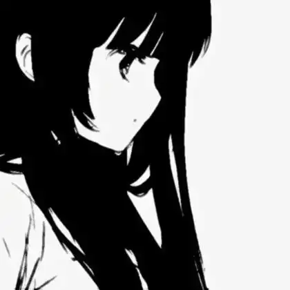 黑白漫画截图头像女
