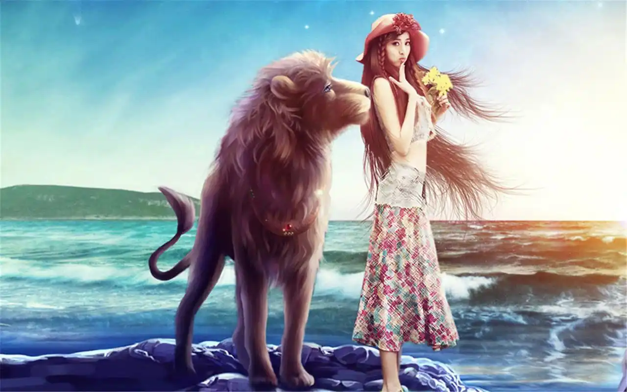 唯美梦幻十二星座美女气质养眼高清写真桌面壁纸