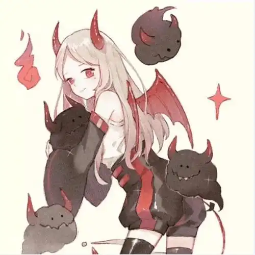 精选分享一组手绘小恶魔微信头像太好看了