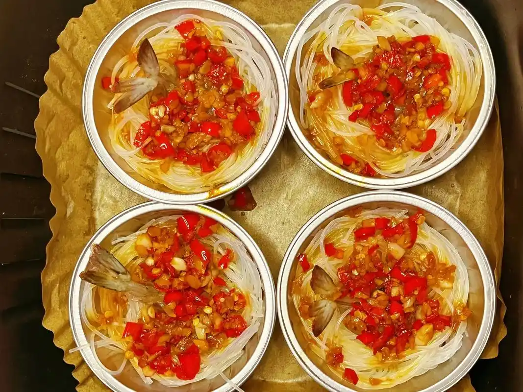 懒人版空气炸锅蒜蓉粉丝虾08.