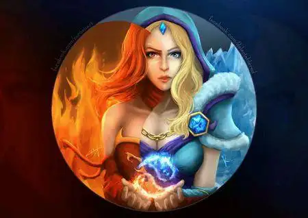 dota2火女冰女一念之间的高清超清图