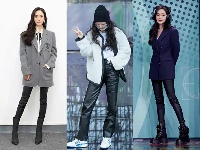 杨幂的穿搭除了少女感还有满满的科技感风格也在不断更新