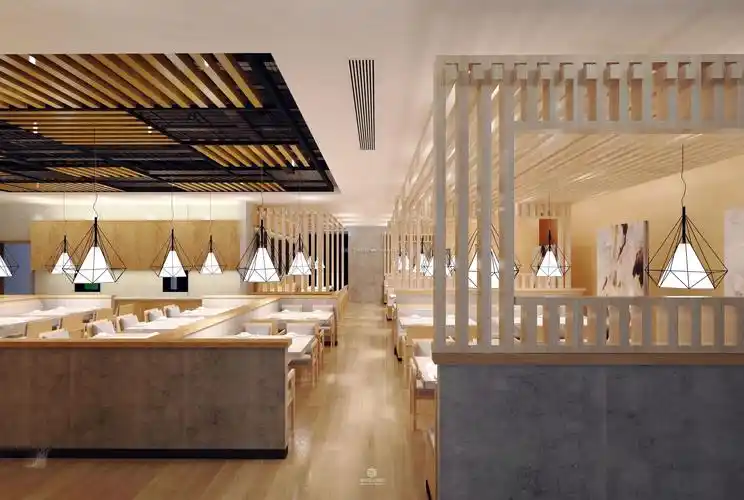 高档韩式烤肉餐厅装修图片-城起装修效果图