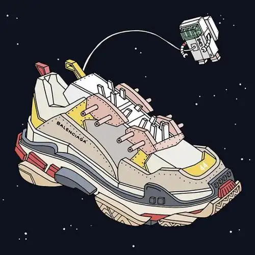 脑洞大开可以开车的球鞋插画