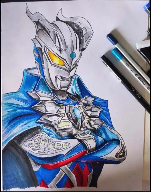 赛罗奥特曼手绘