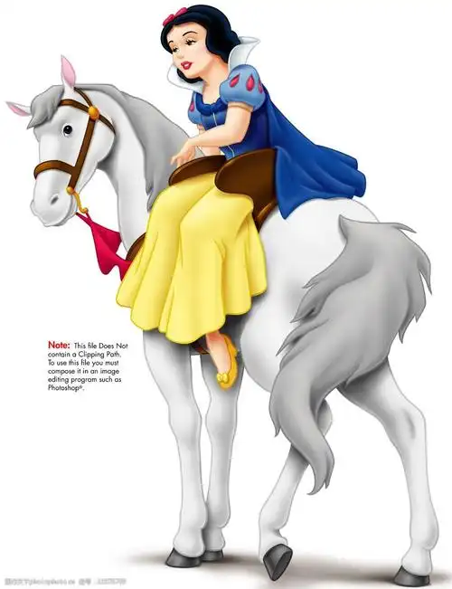 《白雪公主》系列之公主骑白马图片