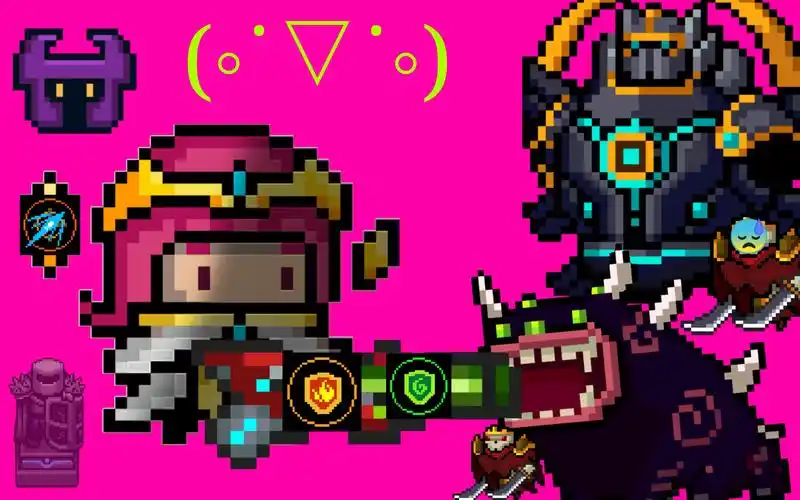 元气骑士高配红绿蓝机枪冰与火之鹰x剧毒之鹰极限切枪