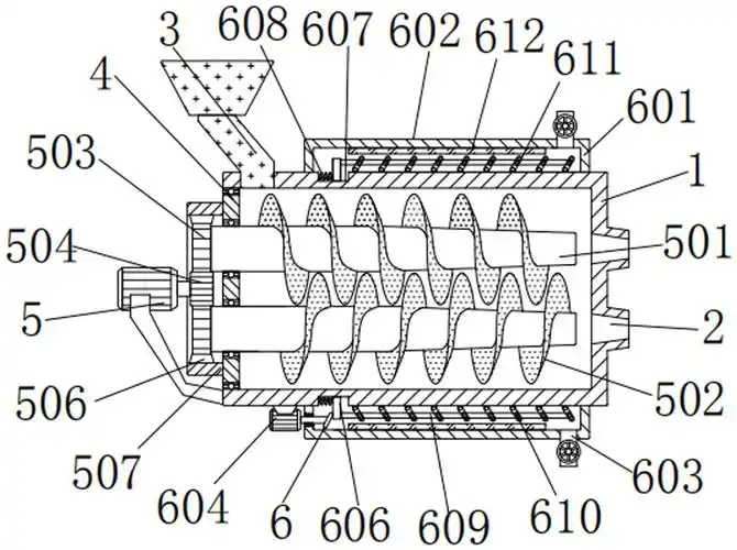 一种新型结构的双螺杆挤出机