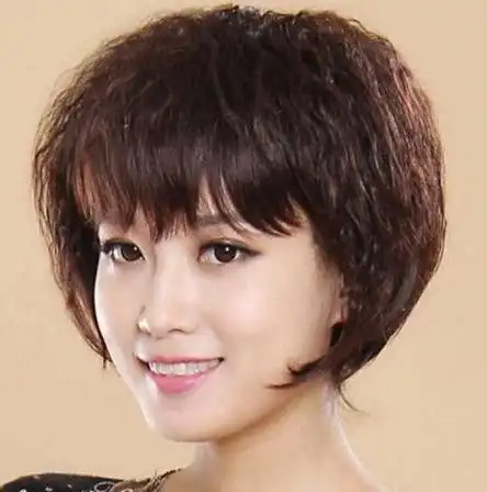 女生玉米烫短发发型如何扎