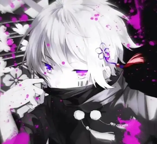 出单:白发紫眸少年-佩琪头像铺-话本小说网