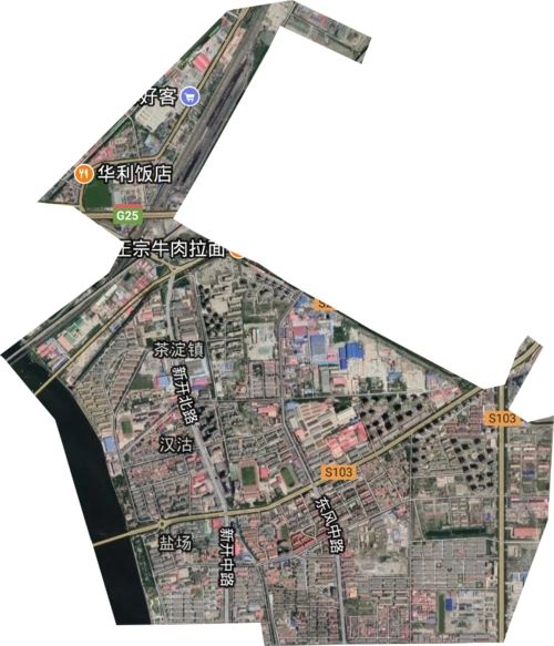 汉沽街道高清卫星地图