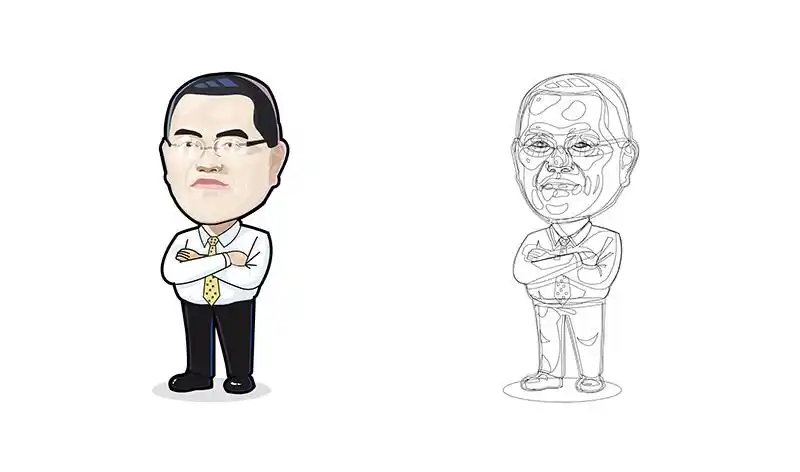 动漫,肖像漫画,漫画矢量人物形象漫画