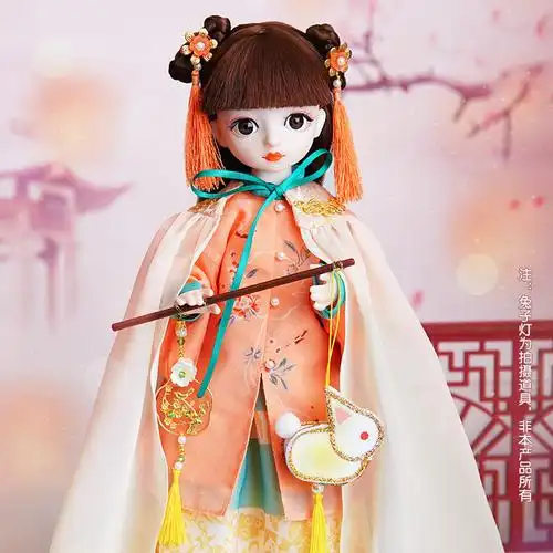 娃娃小可可儿汪小荷国风古装女孩玩具换装关节娃娃