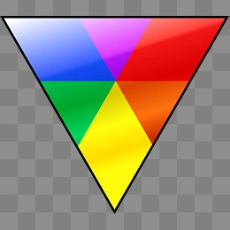 彩色立体三角形超清图