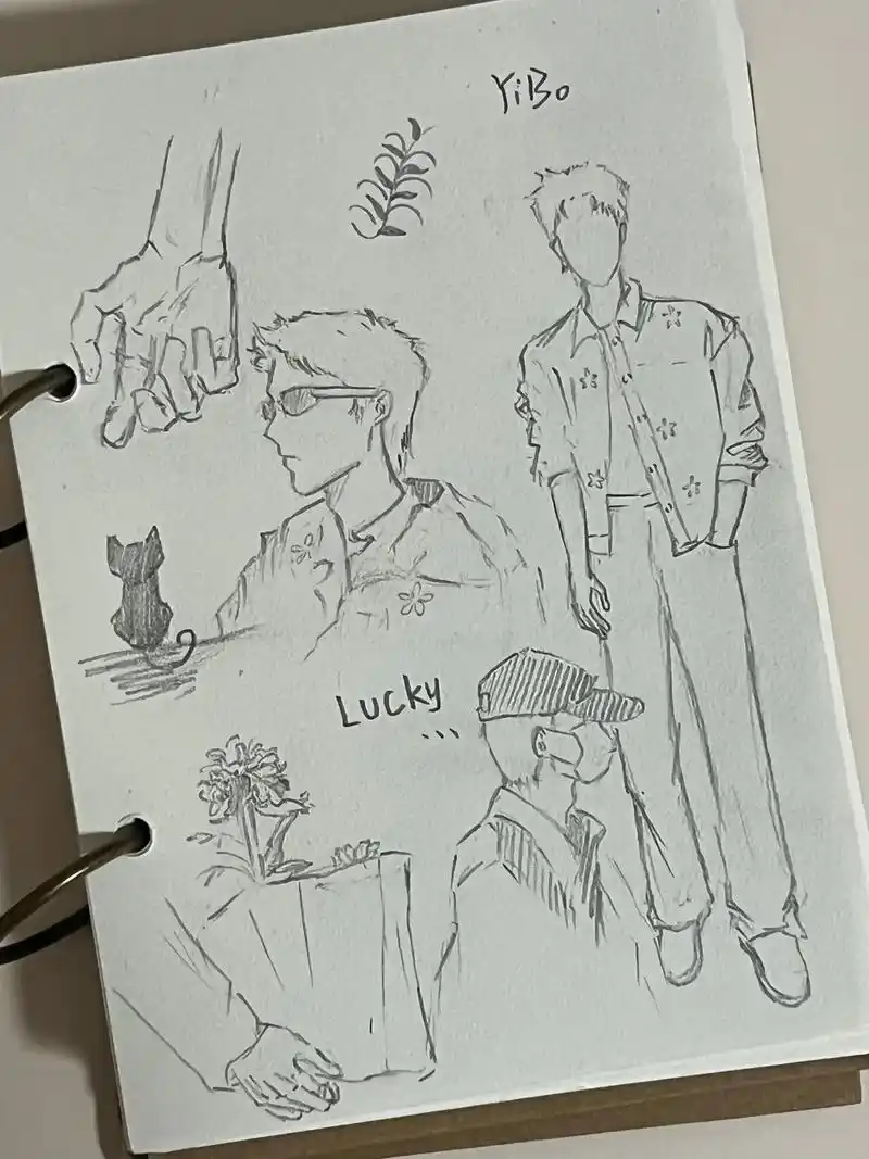 一些王一博的局部速写#王一博 #博君一肖 #画画 #手绘 # - 抖音