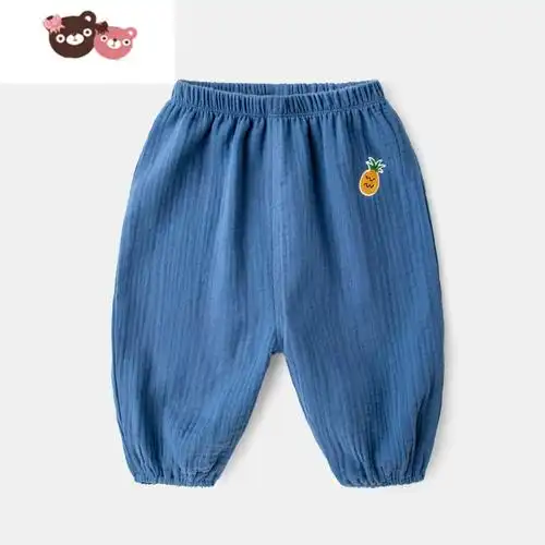 光宝宝防蚊裤夏季薄款儿童休闲裤女童长裤一岁小婴儿大pp男童裤子视频