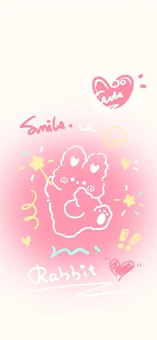 粉色少女心锁屏手机壁纸