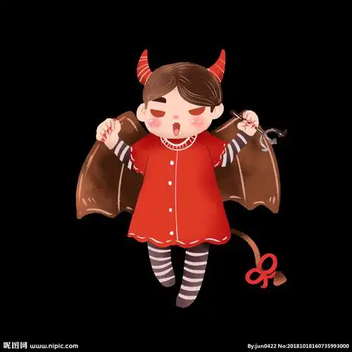 万圣节可爱装饰小吸血鬼图片