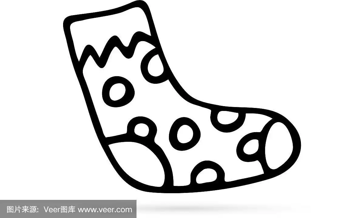 袜子图标手绘