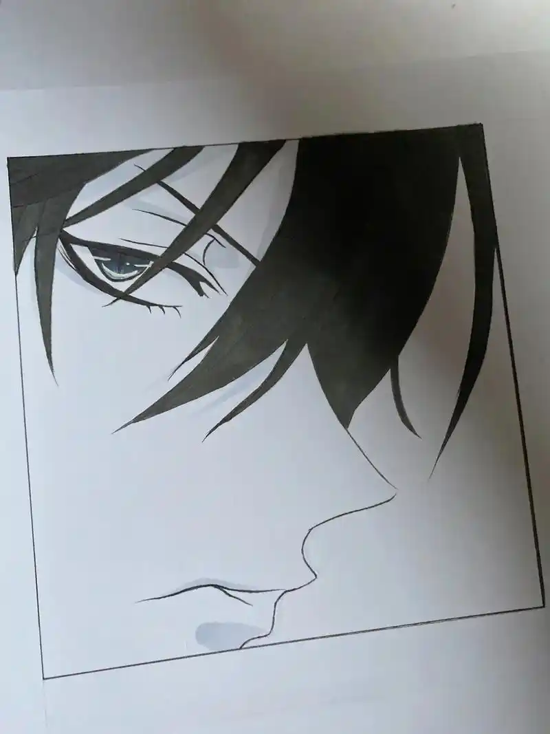 家里好冷啊…… #黑白画 #动漫手绘 #平安团圆年 - 抖音