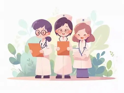 医疗服务人员医护人员卡通元素