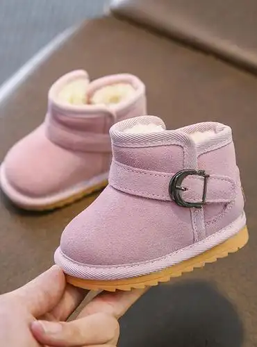 纯手工编织宝宝毛线棉鞋子高帮婴儿鞋袜套 外贸原单秋冬0-1岁图片