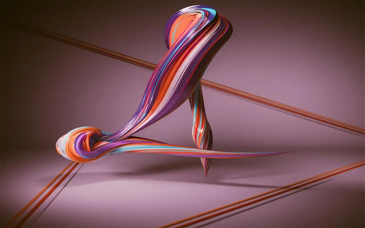 奇幻创意三维立体艺术涂料电脑壁纸图片下载,满屏都是涂料的气息呀