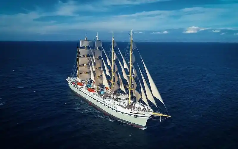 金色地平线破冰级横帆帆船sailing ship brodosplit 483_3_哔哩哔哩