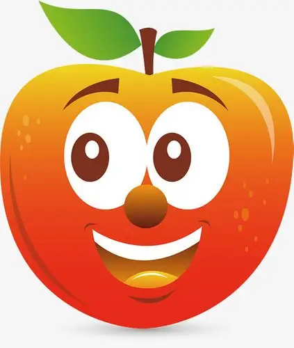 卡通可爱水果高级矢量苹苹果
