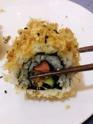 安妮美食日记做的肉松反卷寿司