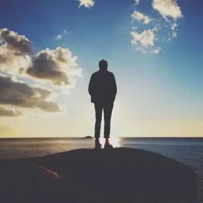 男生背影头像风景