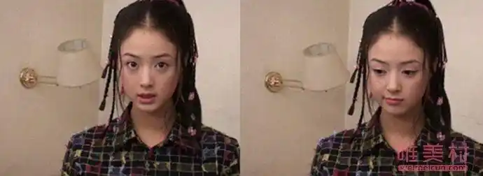 蒋欣旧照曝光蒋欣的这组照片是蒋欣当年在拍摄天龙八部时候,在后台