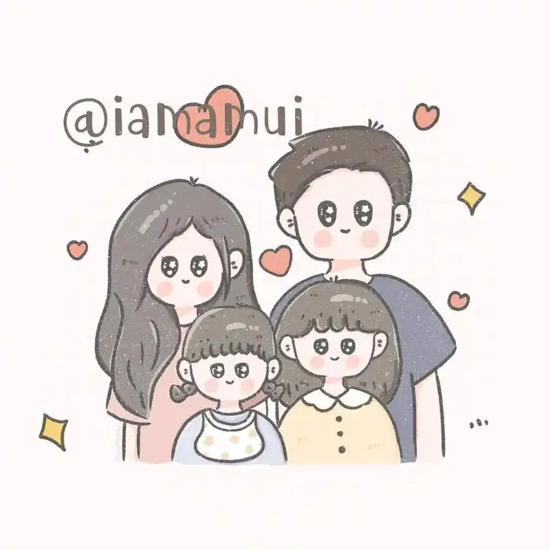 95突然觉得好累 	 简笔画头像 |全家福头像|卡通头像