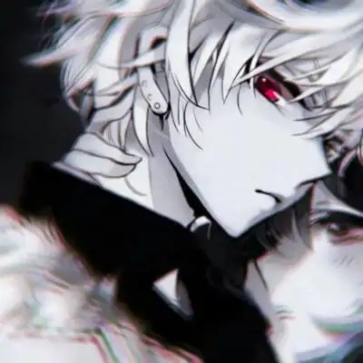 二次元黑暗系情侣头像高清黑化动漫情侣头像一对两张