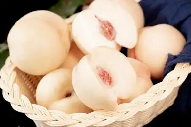 蒙阴白桃 果实 桃子