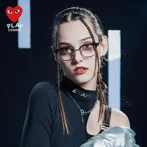 新川久play欧美朋克风复古重工可配近视眼镜男眼睛框防蓝光镜架女