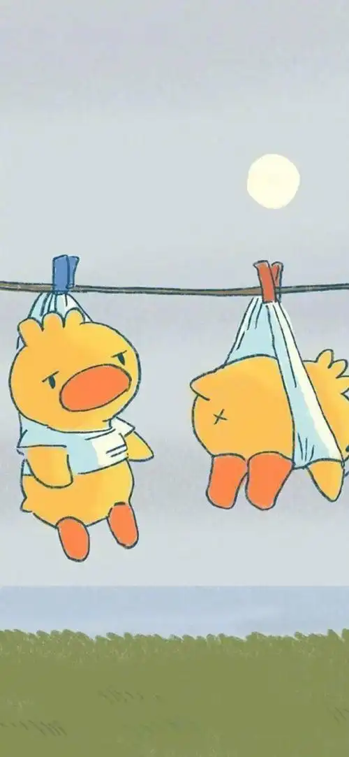 动物插画 | 超级可爱的鸭鸭,鸭鸭真的太可爱了叭