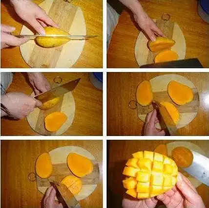 "  993种切芒果的方法,赞美我吧!