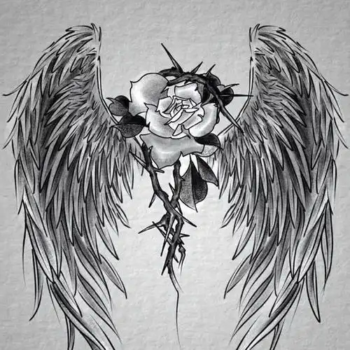 翅膀手稿_纹身吧社区 - 纹身大咖