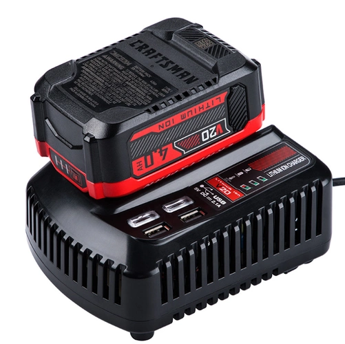 充电器cmcb102适用工匠craftsman20v锂电池工具2a带双usb其它电动工具
