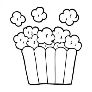 爆烈兽人动画片线条画动画片爆米花照片