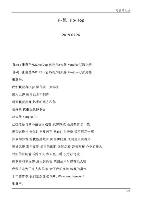 张震岳—再见hip-hop—歌词789.docx 5页