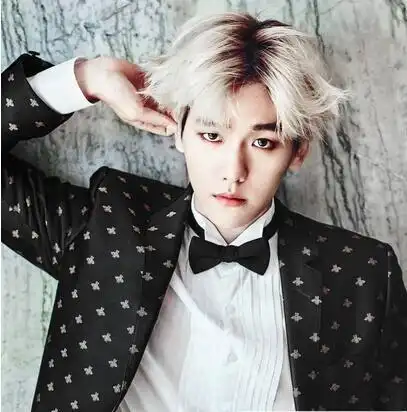 韩式男生中分发型 经典八字刘海显瘦中分