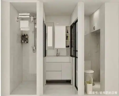 小户型超迷你卫生间,照样干湿分离?快来抄作业