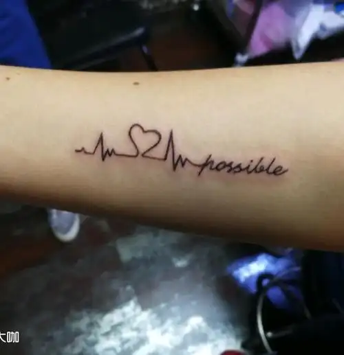 心跳_纹身图案手稿图片_义文的纹身作品集